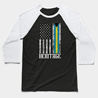 Bahamas Hispanic Heritage destressed flag Baseball T-Shirt